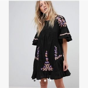 Free people Pavlo embroidered baby doll dress size xs